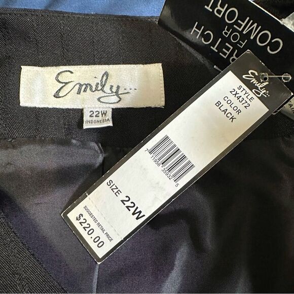 Emily Designs Black Belted Blazer 22W - Picture 3 of 8